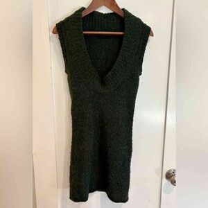 Women's Dark Green Sweater Vest